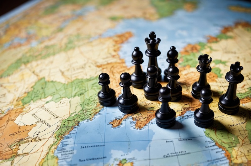 Shackpjäser på karta