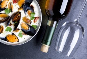Musselgryta med vin